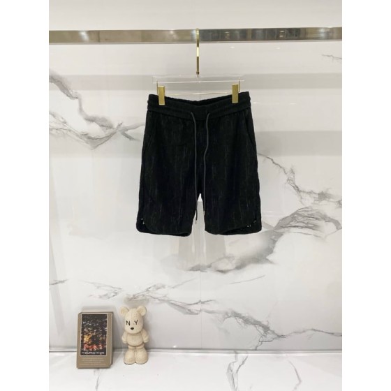 DIOR Men's Oblique Towel Shorts (Black)